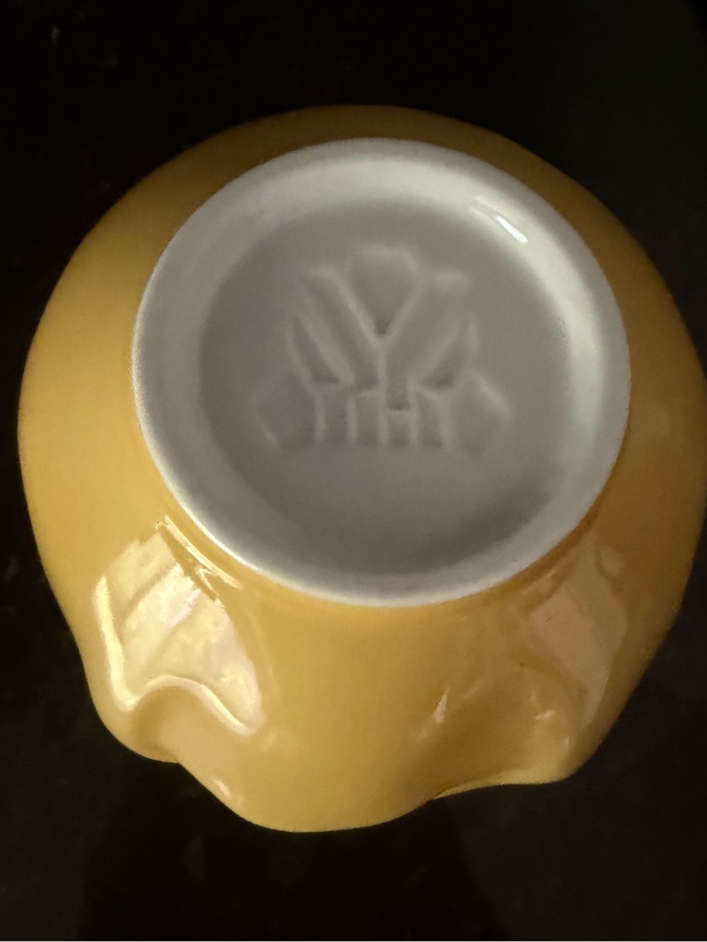 FIFTYEIGHT Tasty Bowl Smiling Face Porcelain Bowl | Rare Yellow Combo | 16 oz - Picture 4 of 4